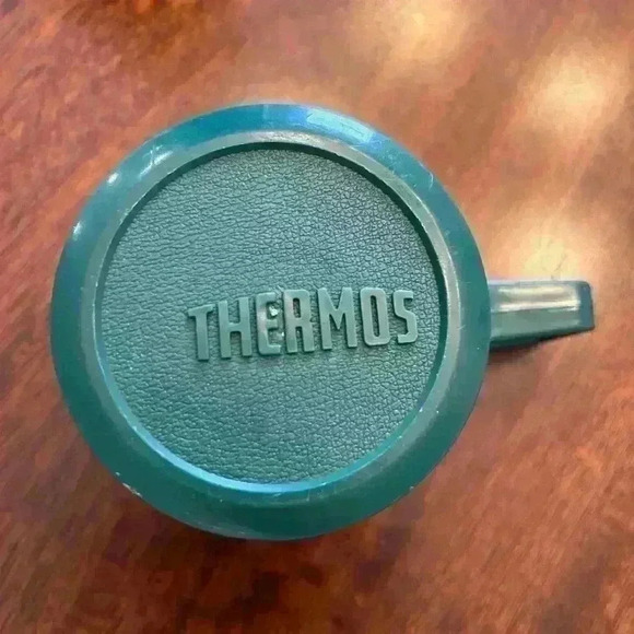 Vintage Thermos filler with cup green map 1991 - Picture 5 of 6